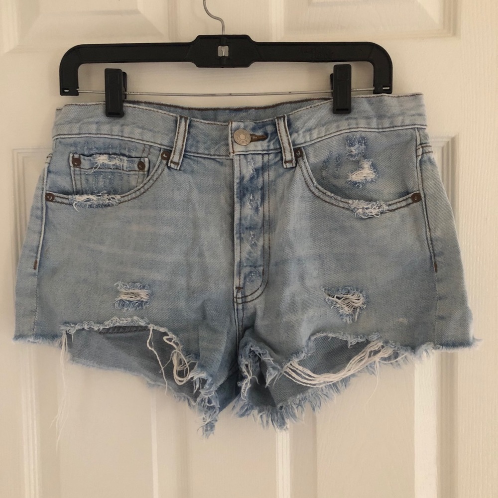 BDG mid rise jean shorts